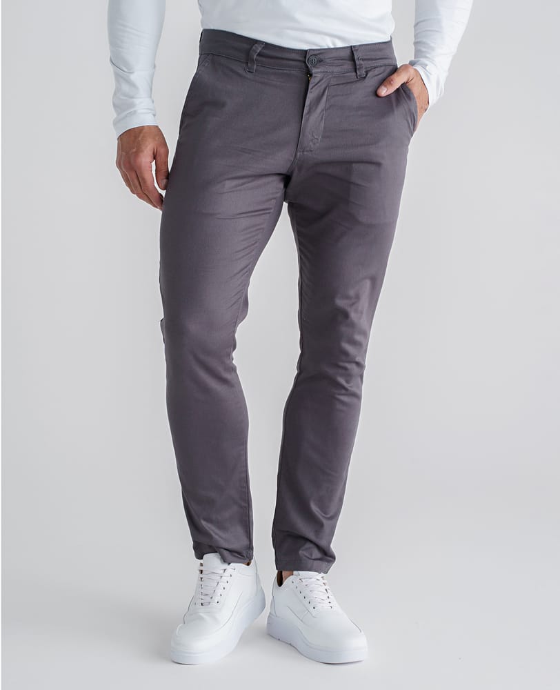 Calça Alfaiataria Brooklyn Sarja Cinza