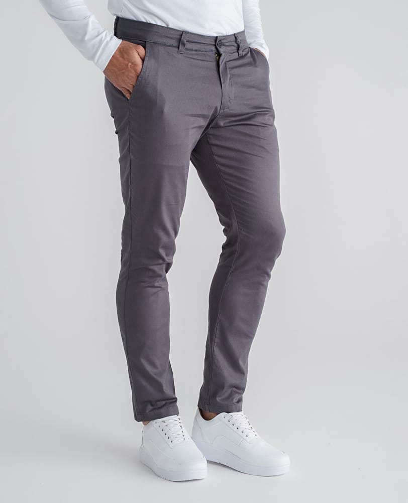 Calça Alfaiataria Brooklyn Sarja Cinza