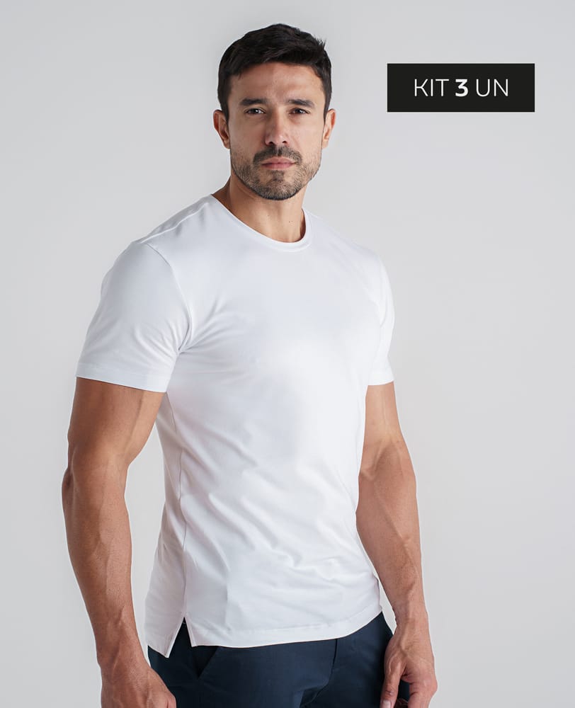 KIT 3 CAMISETAS DENVER BRANCA